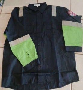 FR WORKWEAR RIG PLANT Work Shirts Uniform BLUE Fire Resistant BIG TALL 3XL-6XL - Picture 1 of 19