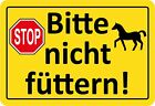 Hinweisschild "Bitte nicht fttern" 20 x 30 cm Blechschild