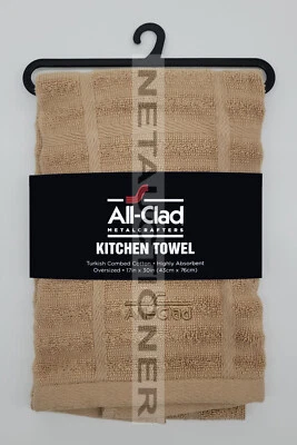 Новый полностью одетый впитывающий хлопок негабаритный 17 «x 30» кухонное полотенце капучино L коричневый - Изображение 1 из 4
