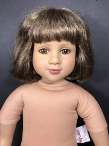 My Twinn Poseable 23" Girl Doll 2007 Brown Hair Brown Eyes Nude - Bild 1 von 12