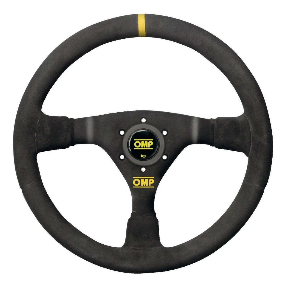 Volante de carreras de gamuza negra OMP WRC de 350 mm de diámetro con plato de 65 mm Foto 1 de 1