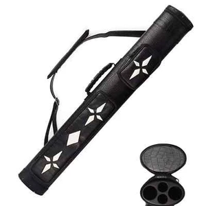 Pro Series Hard Case 2x2 Pool Cue Case Black / Design - Picture 1 of 1