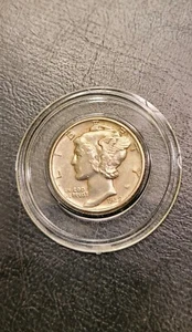 1939 Philadelphia Mint Silber Mercury Dime 90% Silber - Bild 1 von 3