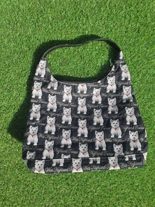 Signare Tapestry West Highland Terrier Westie Handbag Satchel Purse Bag Tote - Picture 1 of 5