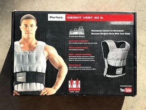 PERFECT FITNESS Perfect Weight Vest 40lb Adjustable 1lb to 40lb BRAND NEW - Picture 1 of 3