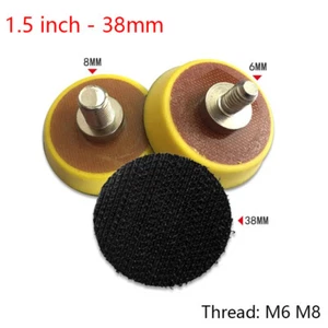 1.5" Hook & Loop Backing Plate Pad Buffing Polishing Sanding Disc Thread M6 M8 - Picture 1 of 4