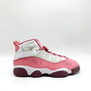 *NEW* Youth Grade-School NIKE AIR Jordan 6 Rings J (GS) CORAL PINK (323419 616) - Picture 1 of 4