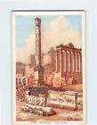 Carte postale colonne de phoque, forum romain, Rome, Italie