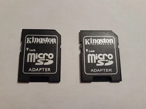 2 X Adapter Micro SD To SD MICROSD Reader Card Cards Original Kingston - Picture 1 of 4