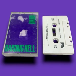Vintage 1986 RUN DMC Raising Hell Audio Cassette Tape Profile Hip Hop Classic - Picture 1 of 3