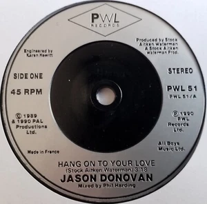 Jason Donovan - Hang On To Your Love - 7" Vinyl Single - Picture 1 of 3