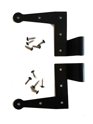 6" Angle Strap Shutter Hinge (1 Pair) Stainless Steel - Image 1 of 4