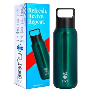 Botella deportiva carbonatada SINT 20 OZ - a prueba de fugas, acero inoxidable - Imagen 1 de 39