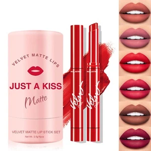 8 Colors/Set Lipstick Long Lasting Matte Velvet Lipstick Waterproof Lip Colors - Picture 1 of 13