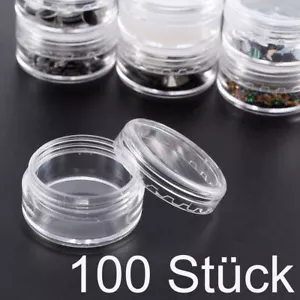 100* 3ml klar leer Dose Behälter Tiegel Schraubdose Döschen Cremedose Kosmetik - Bild 1 von 12