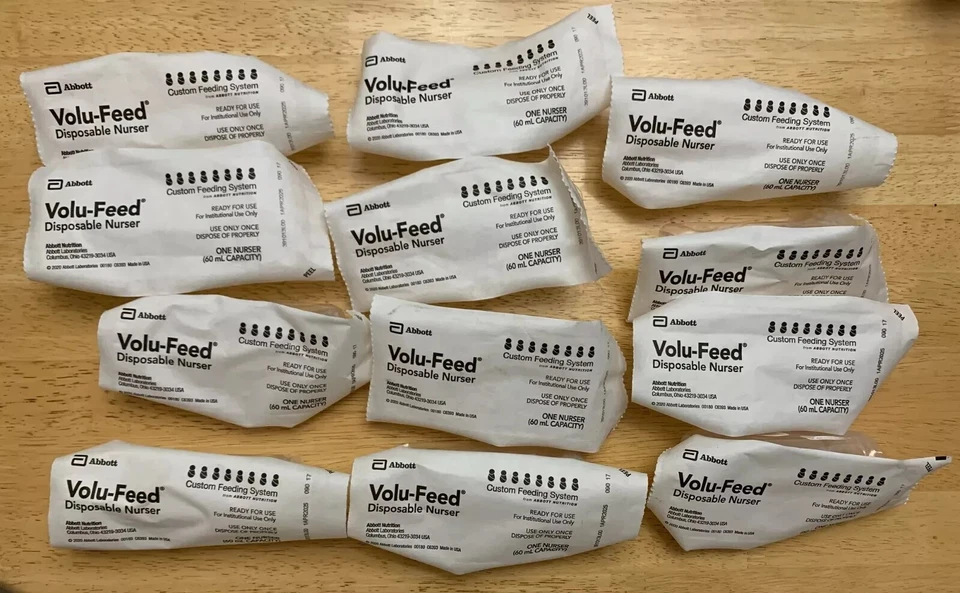 Enfermeiro descartável plástico Volu-Feed da Abbott Nutrition - Lote de 20 - Imagem 1 de 1