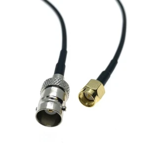 New SMA Male Plug To BNC Jack Female Pigtail Cable Connector Adapter RG174 - Picture 1 of 7