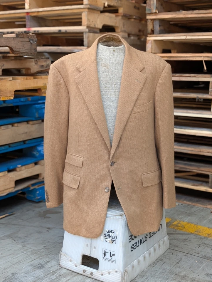 Ralph Lauren Purple Label Sport Coat 100% Camel Hair Made in England Size 44L - Image 1 of 4