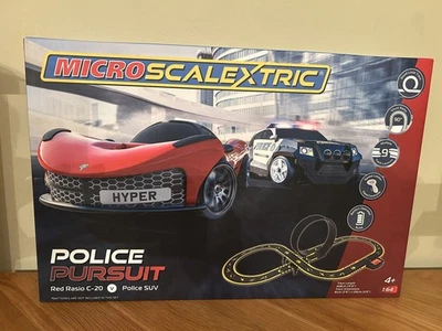Micro Scalextric Police Pursuit Loop Set Battery Operated  **Brand New in Box** - Image 1 of 4