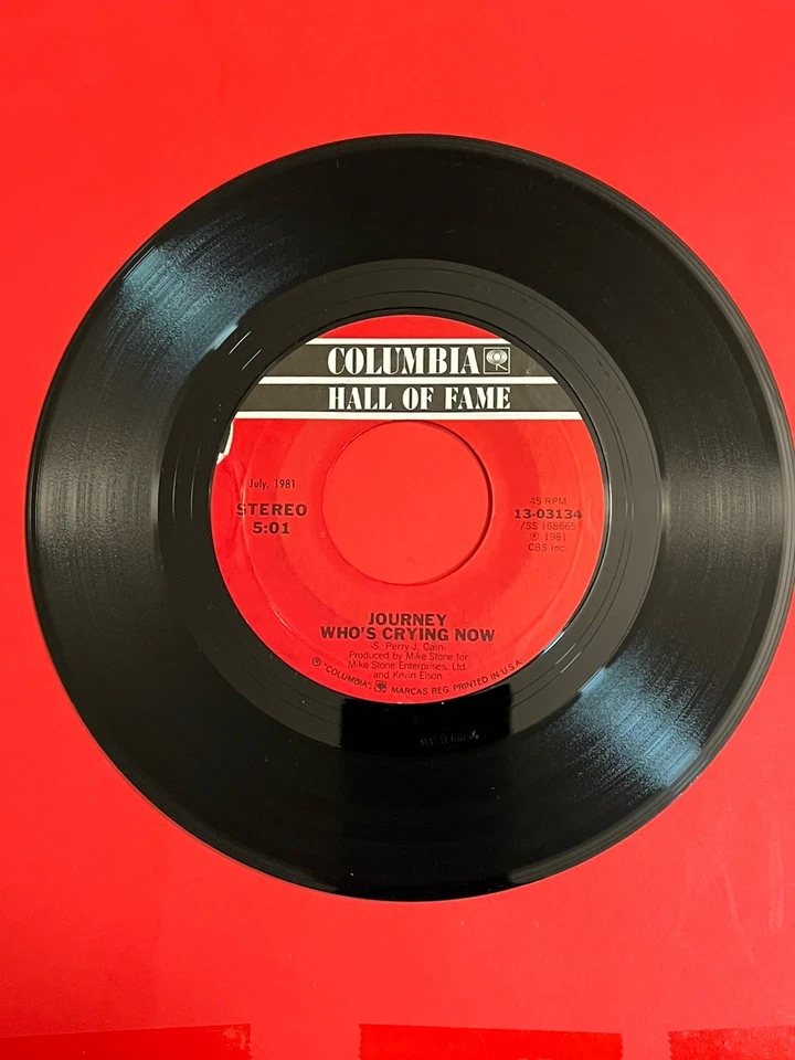 Journey "Who's Crying Now / Don't Stop Believin' " 45 Rpm (1981) - Image 1 of 3