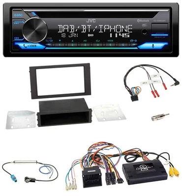 JVC Bluetooth Lenkrad USB DAB CD Autoradio für Seat Leon 2012-2020 PDC Display - Bild 1 von 4
