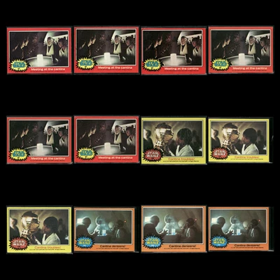Star Wars 1977 Topps Lot (12) VG Vintage 1st Edition Cantina Creatures - Image 1 of 4