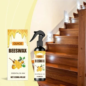 OUHOE Natural Bee Wax Furniture Polish Spray Micro-Molecularized Beeswax 120ml - Picture 1 of 6