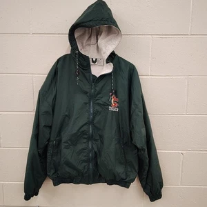 VTG The Disney Store Tigger Green Full Zip Embroidered Jacket Size XL RARE - Picture 1 of 10