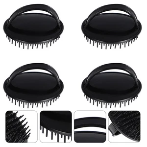 4 Pcs Massage Bath Brushes Plastic Shampoo Brushes Hairdressing Combs for Scalp - Picture 1 of 12