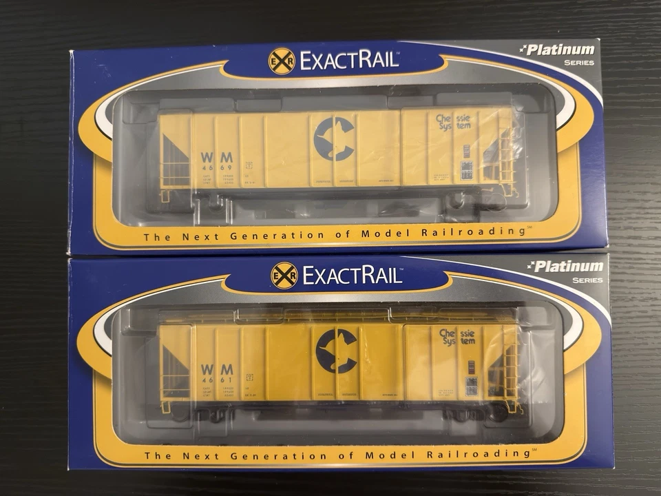 2x ExactRail Chessie System Covered Hoppers - Image 1 of 1