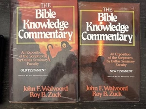 "The Bible Knowledge Commentary" Walvoord/Zuck NIV Old/New Testaments: 2 Volumes - Picture 1 of 6