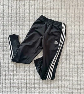 Adidas Athletic Jogging Pants Sweatpants Youth Kid's Size L 14/16 Black 23x29" - Picture 1 of 3