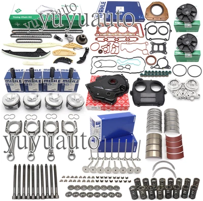 OEM Engine Rebuild Overhaul Pistons Valves Kit For VW Audi 2.0TFSI CNC CHH CNT - Image 1 of 4