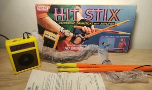 Baterías electrónicas Nasta Hit Stix 1988 con amplificador excelente estado en caja - Imagen 1 de 8