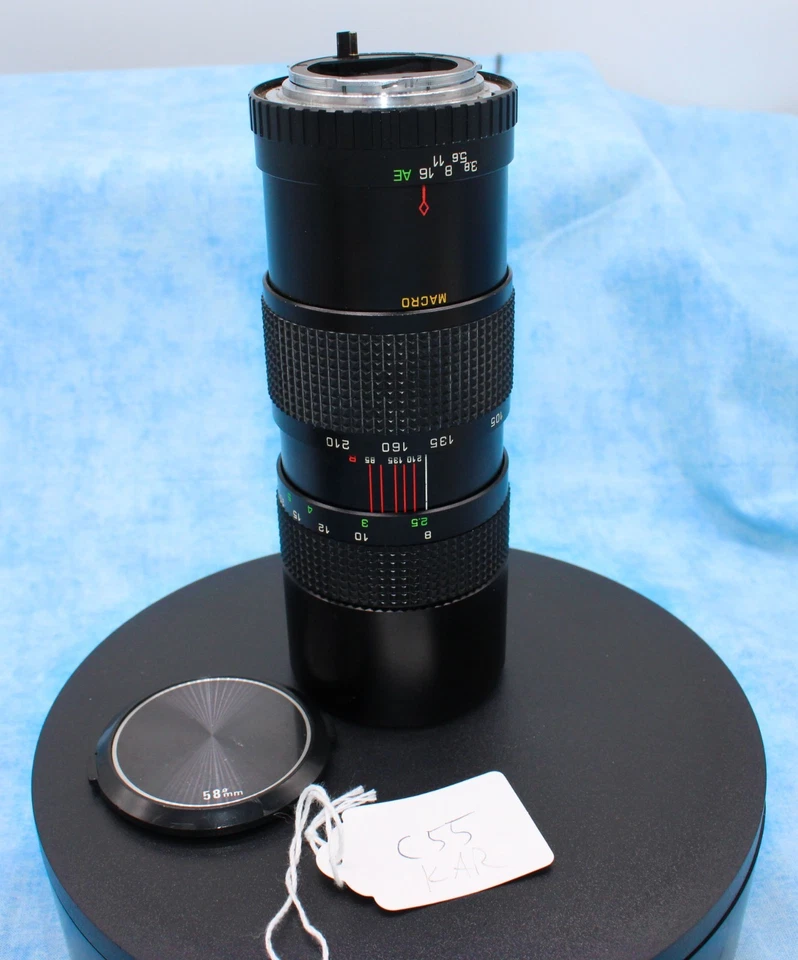 Quantaray 85–210mm f/3.8 MC Macro Auto Zoom Lens – Konica AR Mount – Clean Glass - Image 1 of 4