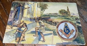 PC MASONERÍA, ESCENA MASÓNICA ANTIGUA, Postal Vintage (b55827) - Imagen 1 de 2