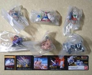 Mobile Suit Gundam figure mini doll Lot 6 set retro Bandai Japan anime m643 6 - Picture 1 of 12