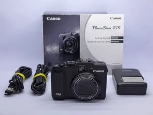 Canon PowerShot G15 12.1MP Digital Camera - Black - Picture 1 of 23