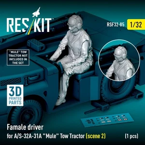 Aircraft Ground Crew Female Driver 1/32 Resin Figure Scene 2 ResKit RSF32-0085 - Picture 1 of 3