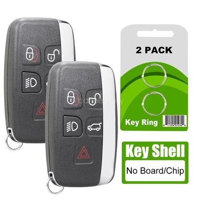 2 Smart Remote Key Case Shell Fob para 2010-2016 Land Rover Range Rover Sport LR4 - Imagem 1 de 4