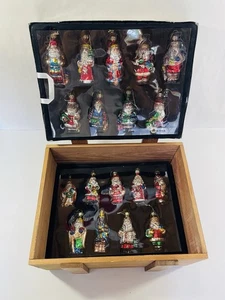 18 PS mundgeblasenes Glas Weihnachtsmann WEIHNACHTEN Ornamente THOMAS PACCONI Classics 2003 * mit Box - Bild 1 von 10