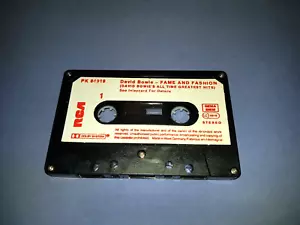 DAVID BOWIE FAME AND FASHION (GREATEST HITS) CASSETTE TAPE ALBUM (NO INLAY #97) - Picture 1 of 2