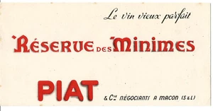 Buvard Vin Vieux PIAT à Macon. - Photo 1/1