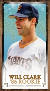 1986 Will Clark RC Rookie Original ACEO Tobacco Art Card - Picture 1 of 2