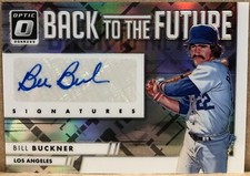 2016 Panini Optic Back To The Future Signatures Bill Buckner #BTFBB Holo Auto