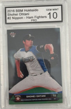 2016 BBM HOKKAIDO NIPPON- HAM FIGHTERS SHOHEI OHTANI # F02 PRO 10 GEM MINT