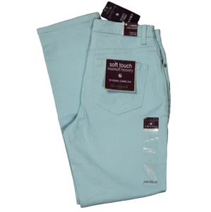 Gloria Vanderbilt Amanda Soft Touch Slimming Tapered Leg Jeans Light Blue 6P - Picture 1 of 24