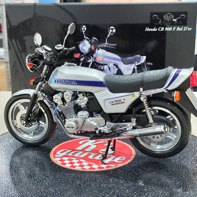 Minichamps 1/12 Honda CB 900 F  BOL D'OR CB900F Silver 122161904 Classic Bike - Image 1 of 4