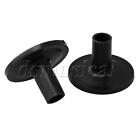300pcs 3.8x2.6cm Black Flanged Long Cymbal Sleeves Savers for Drum Set