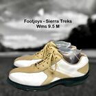 Chaussures de golf femme Footjoy Sierra Treks bronzage blanc softspikes talon ferme taille 9,5 M